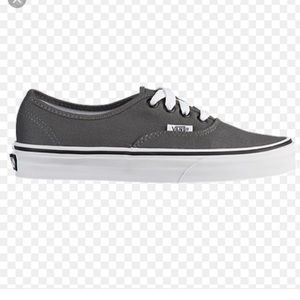VANS Boys Grey Lace Up Classic size 10.5